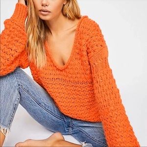 NWOT Free People Crashing Waves Pullover Sweater